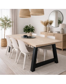 Τραπέζι από μασιφ Πεύκο Κύθνος ελληνικής κατασκευής 220x90