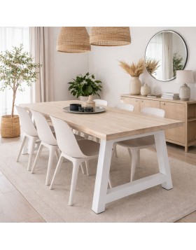 Τραπέζι από μασιφ Πεύκο Κύθνος ελληνικής κατασκευής 220x90