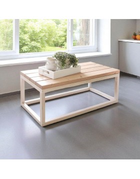 Τραπεζάκι σαλονιού Fox απο μασίφ πεύκο 110x60