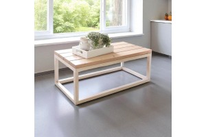 Τραπεζάκι σαλονιού Fox απο μασίφ πεύκο 110x60