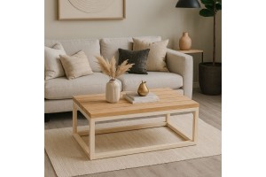 Τραπεζάκι σαλονιού Fox απο μασίφ πεύκο 110x60