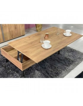 Τραπεζάκι σαλονιού Vane με σερβιτόρο 120x67x40Y/52Y ελληνικής κατασκευής