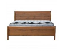 stock Κρεβάτι ξύλινο από mdf και μασίφ οξιά ελληνικής κατασκευής