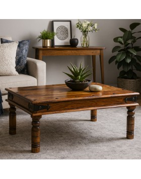 Τραπεζάκι σαλονιού KAMEL μασίφ ξύλο 110x70x40Y