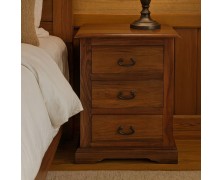 Κομοδίνο Μασιφ ξυλο με 3 συρτάρια 45x35Βx70Υεκ