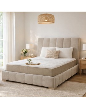 Κρεβάτι υφασμάτινο Kace ελληνικής κατασκευής