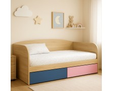 Καναπές κρεβάτι Otto με 2 συρτάρια αποθήκευσης ελληνικής κατασκευής 90x190