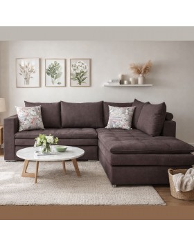 Καναπές γωνία Preston ελληνικής κατασκευής 265x210Γx90