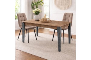 Τραπέζι Τραπεζαρίας Επεκτεινόμενο 170εκ(+50)x90εκ Noble