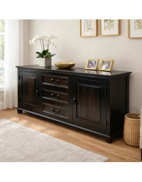 Μπουφές Brook μασίφ ξύλο 175x45x76cm