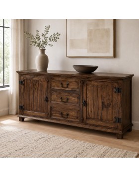 Μπουφές Brook μασίφ ξύλο 175x45x76cm
