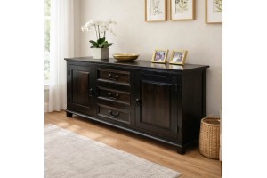 Μπουφές Brook μασίφ ξύλο 175x45x76cm