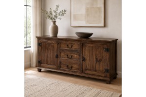 Μπουφές Brook μασίφ ξύλο 175x45x76cm