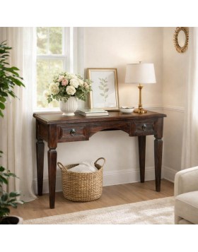 Γραφείο-Κονσόλα Brook απο μασίφ ξύλο 117x40