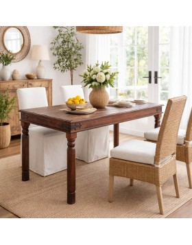 Τραπέζι Brook απο μασίφ ξύλο 130x80