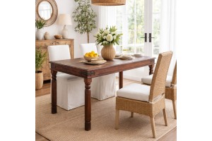 Τραπέζι Brook απο μασίφ ξύλο 130x80