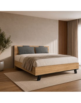 Κρεβάτι ξύλινο Norden ελληνικής κατασκευής 160x200