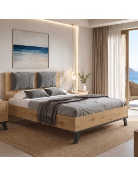 Κρεβάτι ξύλινο Norden ελληνικής κατασκευής 160x200