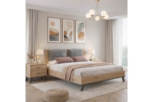 Κρεβάτι ξύλινο Norden ελληνικής κατασκευής 160x200