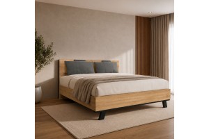 Κρεβάτι ξύλινο Norden ελληνικής κατασκευής 160x200