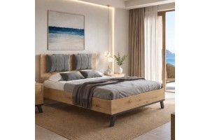 Κρεβάτι ξύλινο Norden ελληνικής κατασκευής 160x200