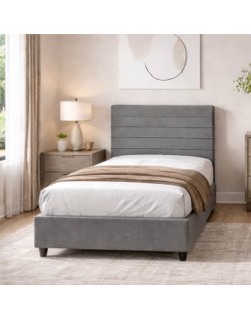 Κρεβάτι υφασμάτινο παιδικό Bennett Box ελληνικής κατασκευής 90x200