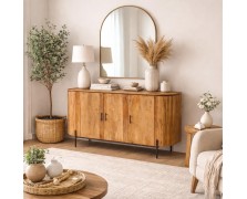 Μπουφές Loft απο μασιφ Ξύλο 160x40Βx90Υ.