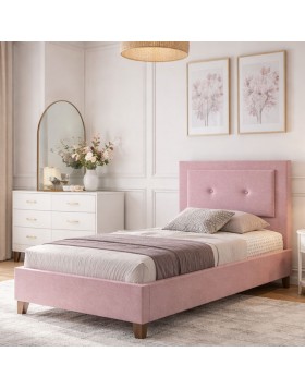 Κρεβάτι υφασμάτινο παιδικό Velora ελληνικής κατασκευής 90x200