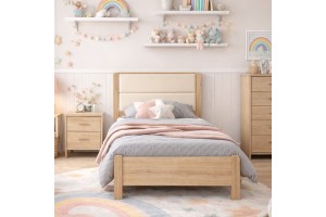 Κρεβάτι παιδικό ξύλινο CLOUD ελληνικής κατασκευής 90x200