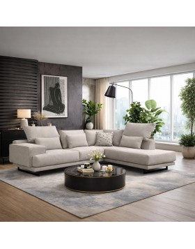 Καναπές γωνία Noble ελληνικής κατασκευής 320x240Γx100