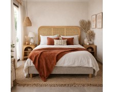 Κρεβάτι ξύλινο Ammos ελληνικής κατασκευής 