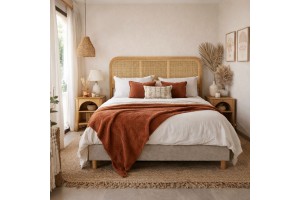 Κρεβάτι ξύλινο Ammos ελληνικής κατασκευής 