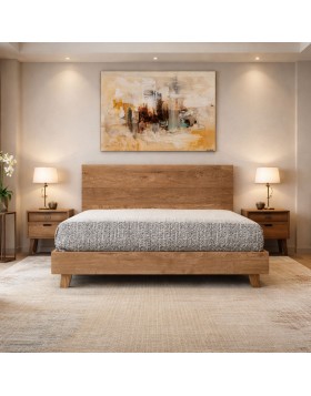 Κρεβάτι ξύλινο Loft ελληνικής κατασκευής 160x200