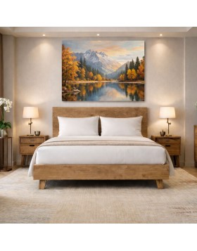 Κρεβάτι ξύλινο Loft ελληνικής κατασκευής 160x200