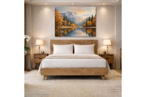 Κρεβάτι ξύλινο Loft ελληνικής κατασκευής 160x200