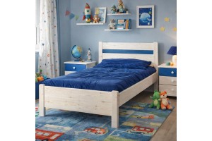 Κρεβάτι ξύλινο Dream από μασίφ πεύκο ελληνικής κατασκευής 