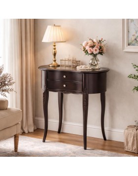 Bοηθητικό τραπεζάκι Bean Μ63xΒ40xΥ72 εκ από Mdf οξιά και μασίφ πόδια