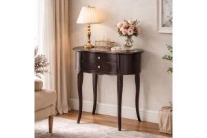 Bοηθητικό τραπεζάκι Bean Μ63xΒ40xΥ72 εκ από Mdf οξιά και μασίφ πόδια