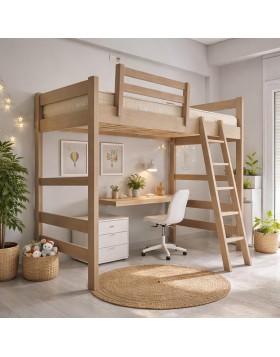 Σοφίτα Ξύλινη μασίφ Ελληνικής Κατασκευής 90x200