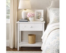 Κομοδίνο Άνδρος από μασίφ πεύκο με συρτάρι και ράφι 46x31x53 cm.