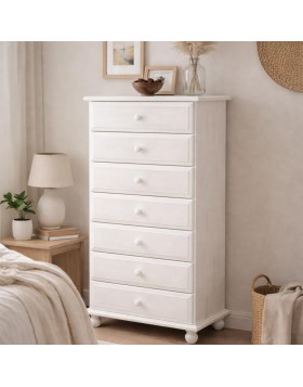 Συρταριέρα Νάξος από Μασίφ Πεύκο Διαστάσεις:  Μ50 xΒ37xΎ110 cm