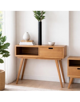 Κονσόλα ξύλινη Loft ελληνικής κατασκευής 90Mx40Bx83Y