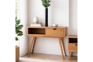 Κονσόλα ξύλινη Loft ελληνικής κατασκευής 90Mx40Bx83Y