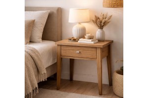 Κομοδίνο δρύινο Aria ελληνικής κατασκευής 50Μx40Βx57Υ