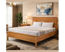 Κρεβάτι ξύλινο Μάνη ελληνικής κατασκευής 160x200