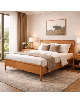 Κρεβάτι ξύλινο Μάνη ελληνικής κατασκευής 160x200