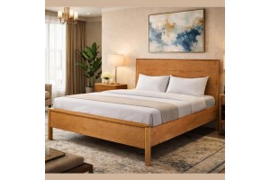 Κρεβάτι ξύλινο Μάνη ελληνικής κατασκευής 160x200