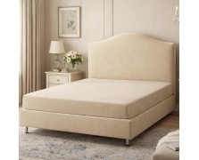 Κρεβάτι υφασμάτινο Elysia box ελληνικής κατασκευής με αποσπόμενο ύφασμα