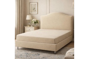 Κρεβάτι υφασμάτινο Elysia box ελληνικής κατασκευής με αποσπόμενο ύφασμα