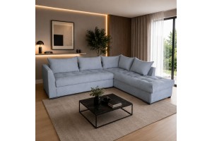Γωνιακός Καναπές Valentino 280x240x90cm ελληνικής κατασκευής
